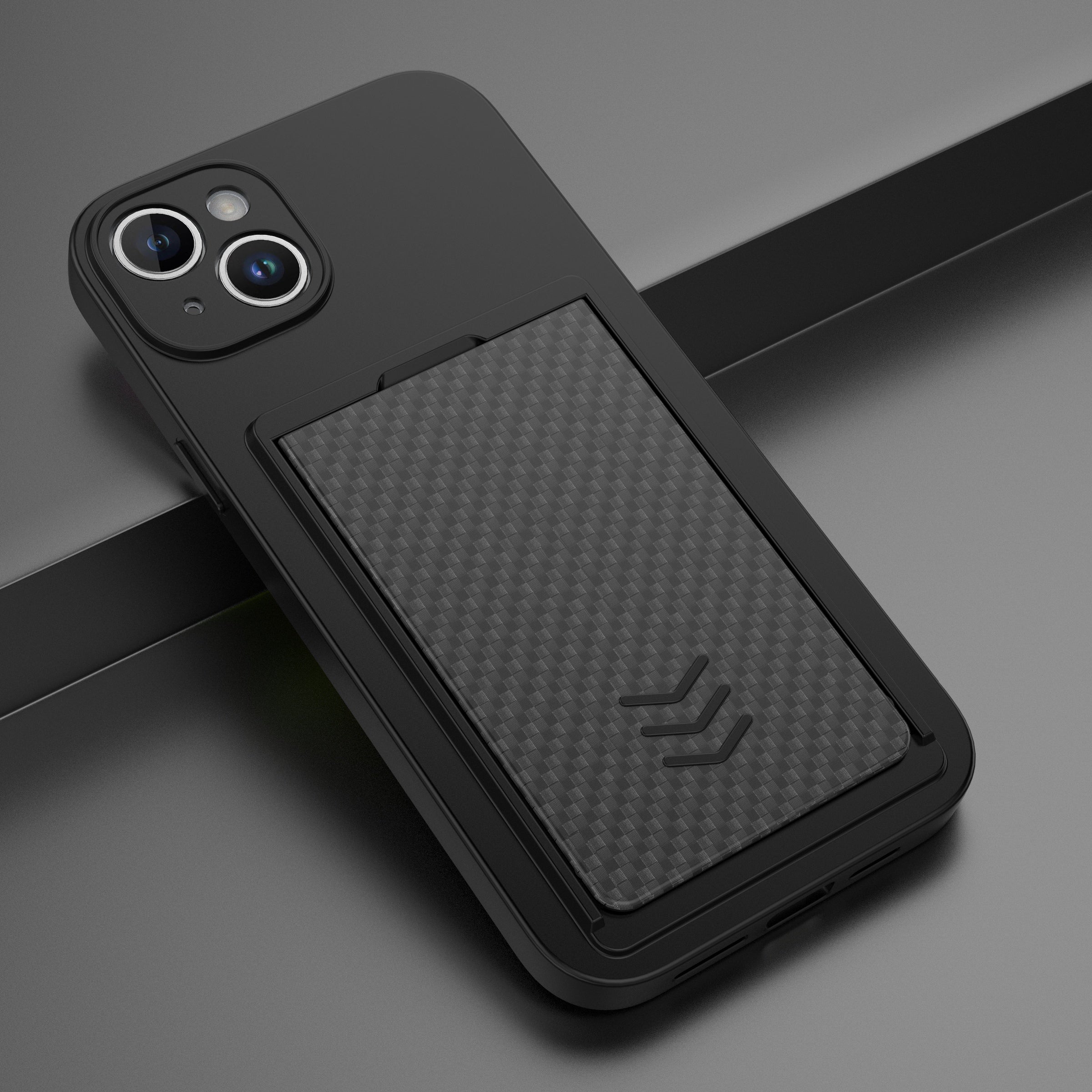 For iPhone 14 TPU Phone Case with PC Slide Card Holder Anti-drop Phone Cover For iPhone 14 TPU Phone Case with PC Slide Card Holder Anti-drop Phone Cover